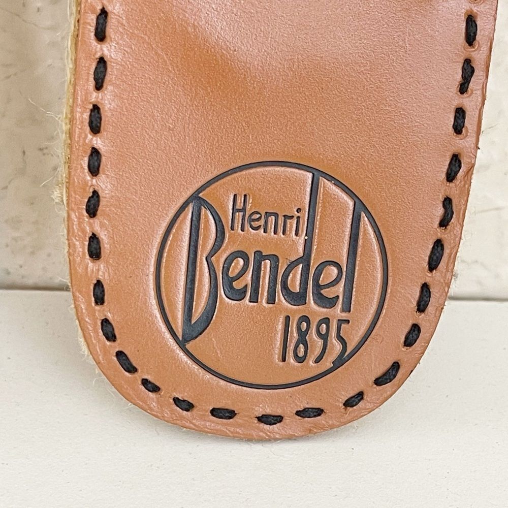 Henri Bendel La Playa Black and Brown flip flop jelly Sandals with Bow Detail 10 - Picture 4 of 11